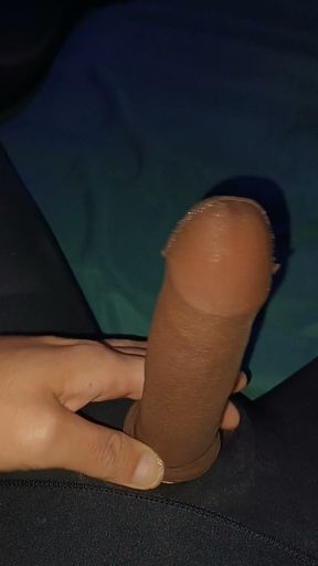 Cumming inside high spandex tights   Clip 1