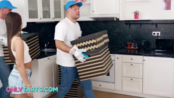 Full Of Cocks - Petite girl Sofia gets two huge dicks in all her tiny holes