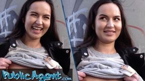 ”Charming Russian College Girl Fucks Outdoors”