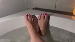 Part 2 - POV - Bath Time Foot Tease – Relaxing Water ASMR