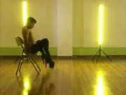 Horny Latino shows a private erotic dance