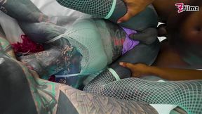 pov trans threesome - tattooed mazhem & josh