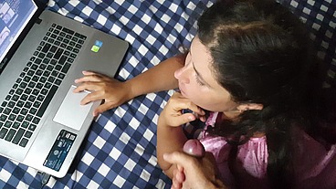 My Lazy Wife Refused To Suck My Hard Cock - I Cumed Tricky For Her!