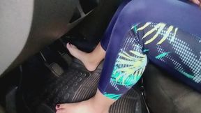 The alarm sounds, but Yury doesn't stop, Yury just ignores it and continues driving