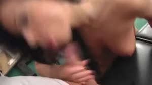 A blowjob while exercising