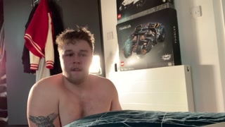 chubby boy takes massive 10" dildo