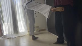 SENSEI MAKI STANDING BALLBUSTING SESSION 🦶🏽💥