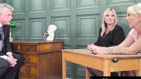 ”Step Mom Charlie Rae & Gigi Patsy suck principals meat in threesome”