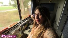 Riding Huge Cock on the Amtrak Part 4 - Rough Risky Fuck - Chloe Kreams, Steve Rickz