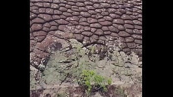 Piau State, BrazilTheTour13084634 visiting Turtle Rock. Located at the Paleozoic basin in Parnaiba, part of Piau state i ...