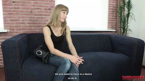 Stunning Blonde gets pounded relentlessly by a clueless agent on cam