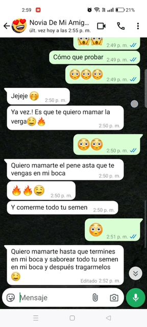 Conversation with my best friend's girlfriend. Delicious oral sex.