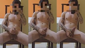 jcsex69 - tocando mi verga bien dura frente al espejo