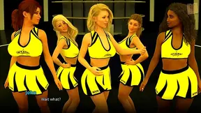 Busty Cheerleader Tempts with Juicy Curves Tight Ass in Hot 3D Fantasy