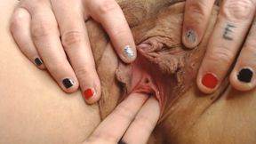 POV Anna Finger Fucking Abbys Thick Meaty Pussy Until Orgasm