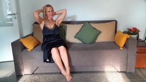 Amateur Blonde Mature Wife Enjoys Sex After Walking