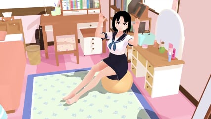 MiaAnime girl gravure in her rooms.A sailor uniform