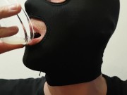 Horny straight husband makes Snapchat for straight bicurious husband and eats his cum