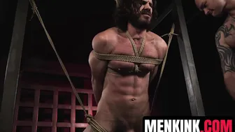Bald Muscle Dom Cliff Jensen Rough Fucks Bound Sub Vander Pulaski