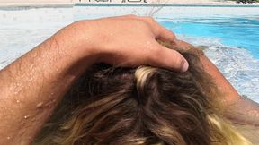 2 une bonne fellation dans la piscine jusqu a l ejac !