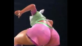Colette from brawl stars shaking her ass