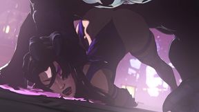 Venom Puts Slutty Mutant Psylocke in Her Place - Marvel Rivals Porn Animation