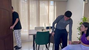 Latina MILF with a huge ass asks for help and ends up riding a nerdy guy's thick cock! Big ass gets fucked in her wet pussy until orgasm.