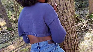 Cruising For Girlcock in the Woods POV