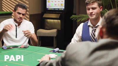 Papi - Ashton Summers Touches Finn Harding's Dick Under The Table During A Poker Game