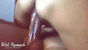 Very Wet Teen Daddys Girl Riding Big Dick to Multiple Orgasms