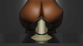 3d black ass