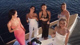 Bang at sea with girls who worship dick all the way