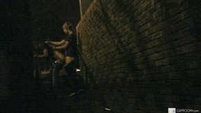 Thirsty Dylan Hauser Gets Fucked Hard in the Back Alley -  Gay XXX