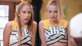 Modern-day Sins - Slutty Cheerleaders Khloe Kapri &amp; Kyler Quinn Butt Fucked by Pervy College Coach!