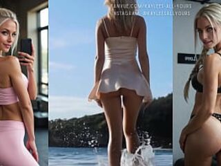 Consummate Golden-haired Ass Compilation - AI Generated