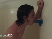 shower dildo deepthroat joi | free preview