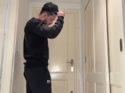 Flexing and farting muscular jock