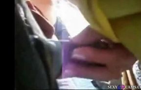 Naughty Outdoor Handjob with a Stranger