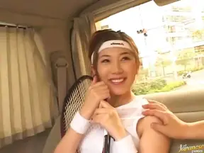 Asami Ogawa Pretty Asian chick in sexy costume likes games