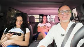 horny stepsisters masturbate out of control: camila velasco on the fuckmachine and andrea velasco with her dildo