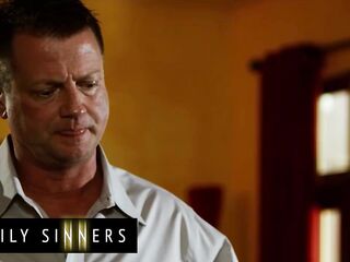 FAMILY SINNERS - Stepfather Finds His Stepdaughter Masturbating To His Own Sex Movie scenes So That guy Gives Her A Demonstration