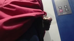 delivery boy dick flash in lift
