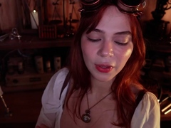 Amateur brunette teen in solo