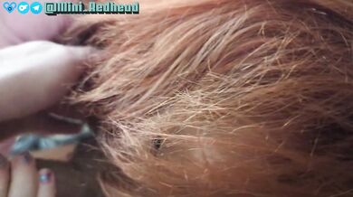 Mini redhead railed in Barbie pajamas big ass creampie face fuck ruin