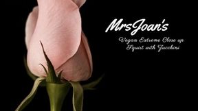 MrsJoan big close up squirt fun outdoor with a fat zucchini and vibrator Part 1