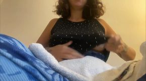 My breasts swollen and full of warm milk for my most obedient submissive