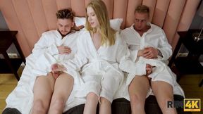 Russian GF enjoys intense MMF threeway