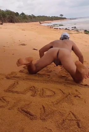 Ladysilva naked on the beach what a hot ass
