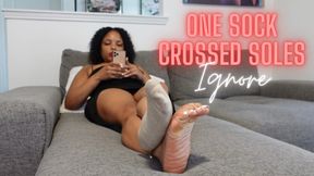 One Sock Crossed Soles Ignore