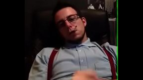 Intellectual boy with big cock watching porn - I met him at make69.com